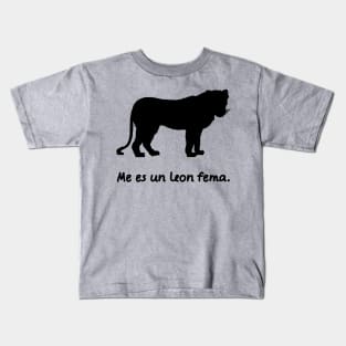 I'm A Lioness (Lingua Franca Nova) Kids T-Shirt